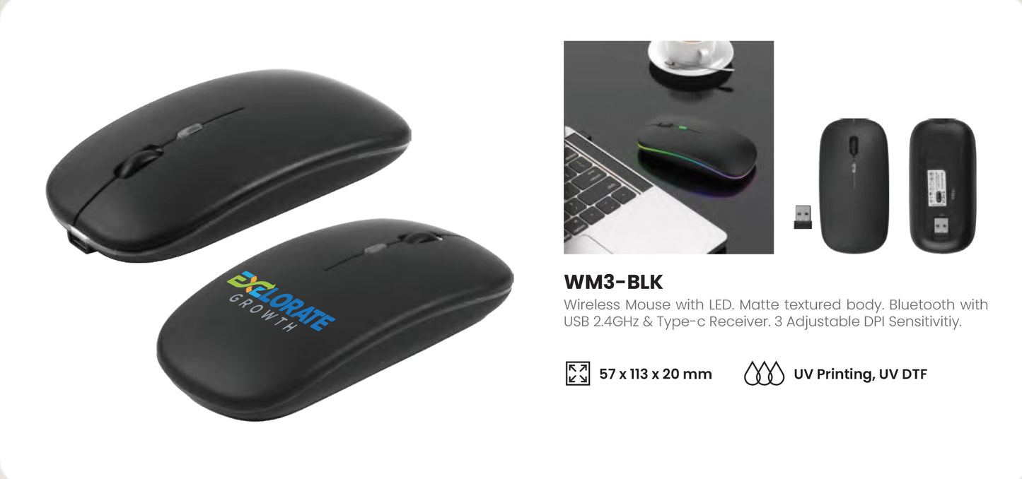 Wireless Mouse with LED