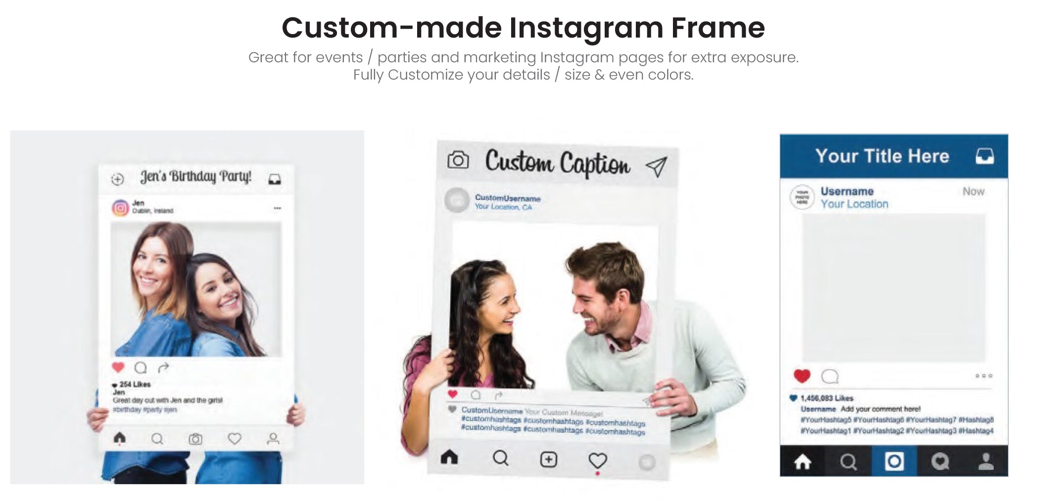 Custom-made Instagram Frame
