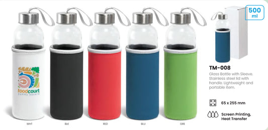 Glass Bottle with Sleeve