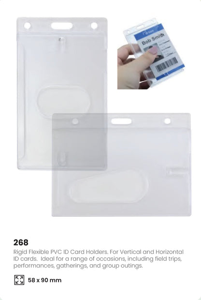 Plastic ID Card Holder
