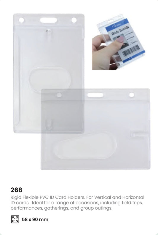Plastic ID Card Holder