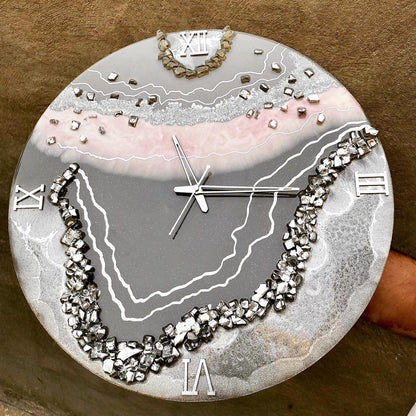 Luxury Resin Art Wall Clock