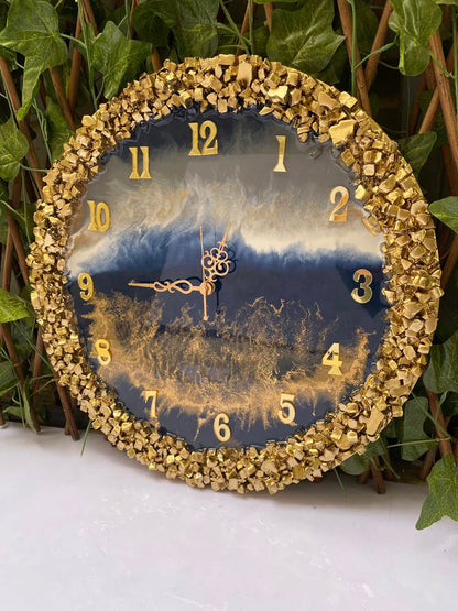 Luxury Resin Art Wall Clock