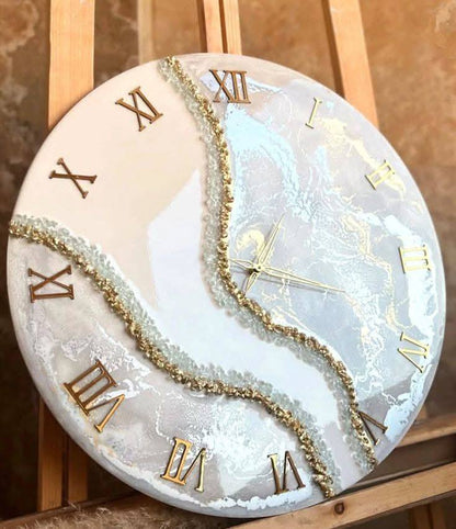 Luxury Resin Art Wall Clock