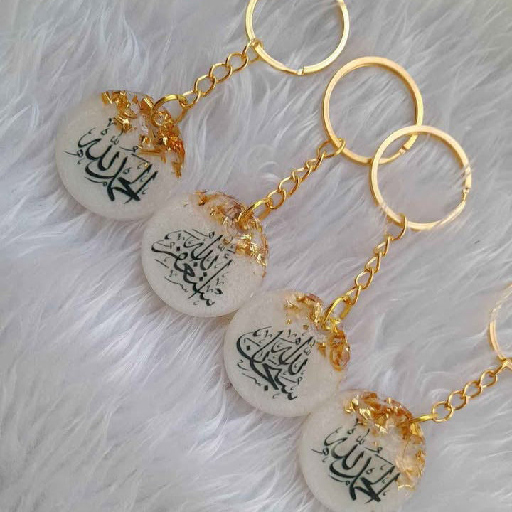 Luxury Resin Name Keyring