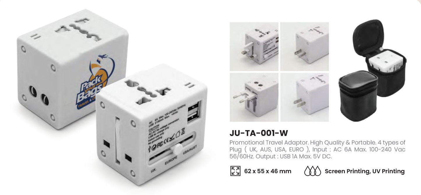 Promotional Travel Adaptor