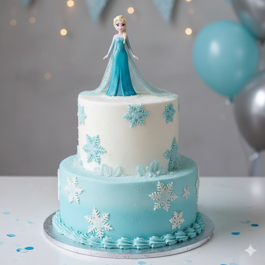 Queen Elsa Frozen Birthday Cake