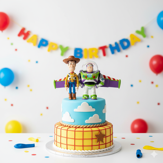 Toy Story Woody and Buzz Cake
