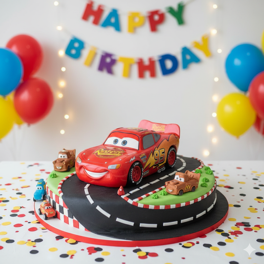 Race Track Birthday Cake