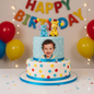 Personalized Photo Birthday Cake