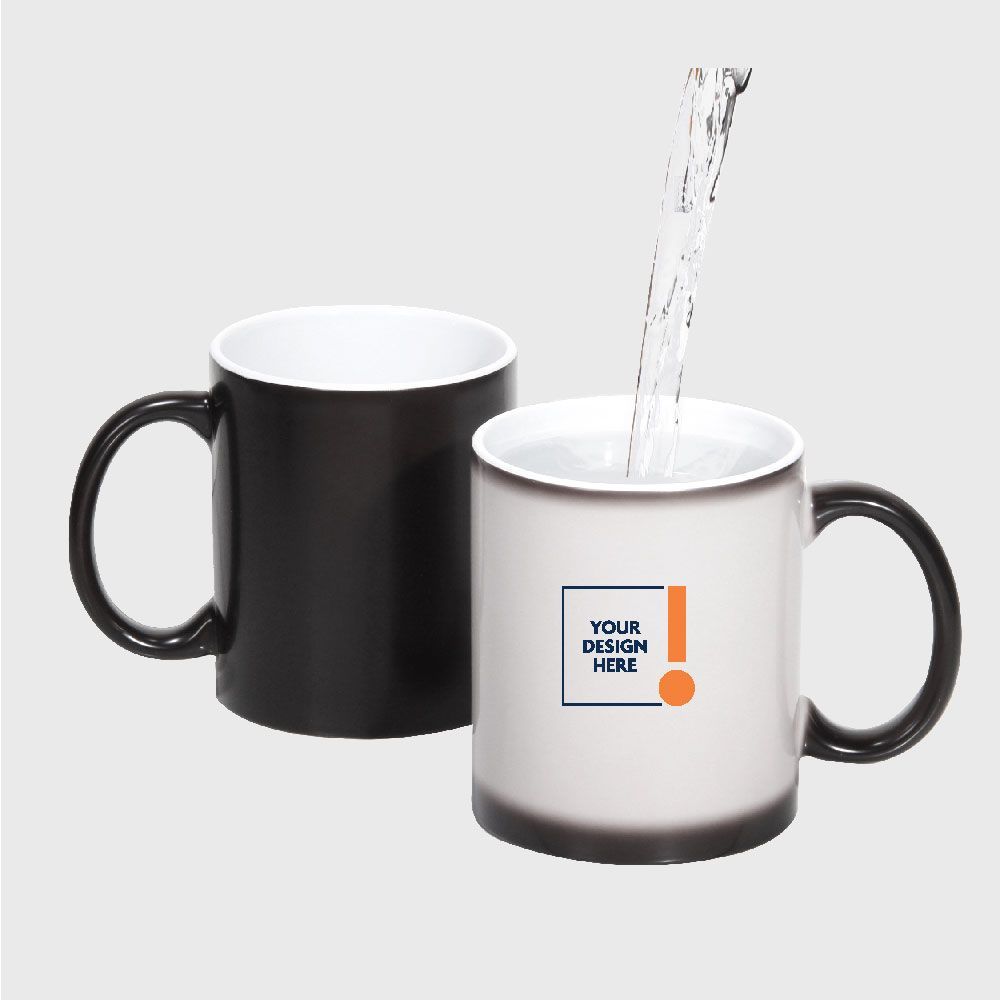 Matte Black Color changing mug